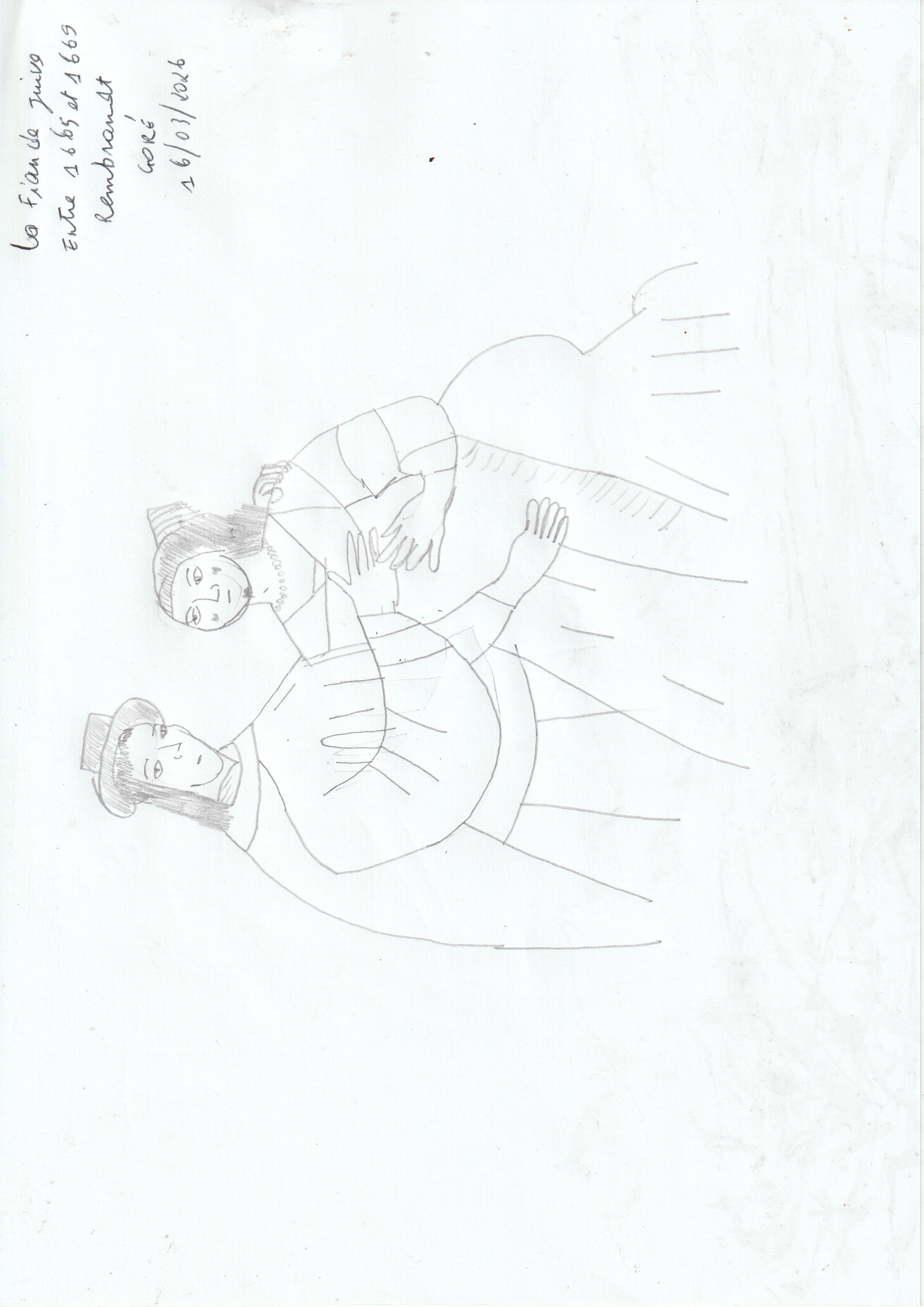 La Fiancée juive, dessin de Goli Gore Gbaka